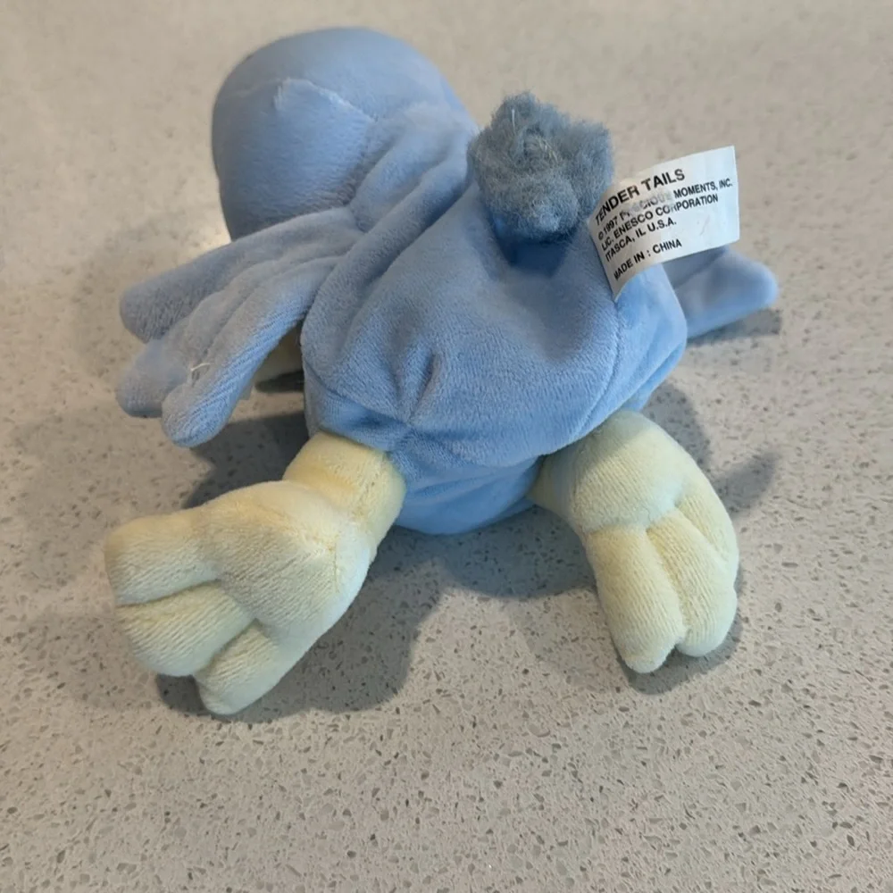 Precious Moments Tender Tails Baby Spring Blue Bird Plush Beanie